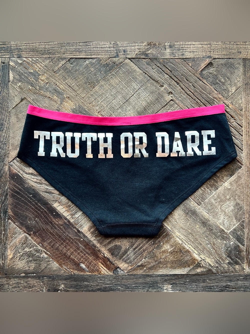 RARE NEW • VS PINK “Truth Or Dare” Low Rise Hipster Panty •